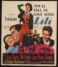 6b404 LILI WC '53 you'll fall in love with sexy young Leslie Caron, full-length art!