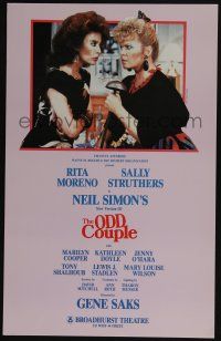 6b131 ODD COUPLE stage play WC '85 a female version of Neil Simon's famous play!