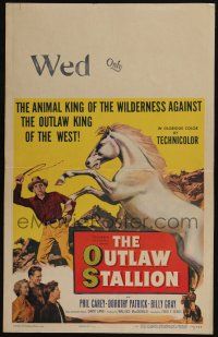 6b470 OUTLAW STALLION WC '54 animal king vs outlaw king, flying hooves against flaming guns!