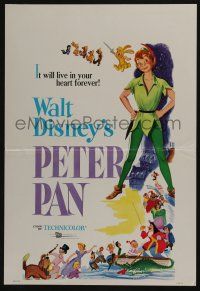 6b477 PETER PAN WC R69 Walt Disney animated cartoon fantasy classic, great full-length art!