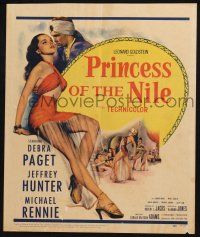 6b487 PRINCESS OF THE NILE WC '54 sexy full-length art of barely-dressed young Debra Paget!