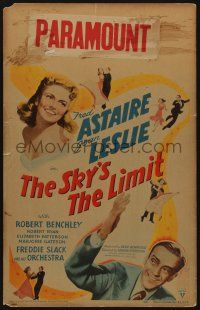 6b547 SKY'S THE LIMIT WC '43 Fred Astaire, pretty Joan Leslie, it's a dance-filled holiday!