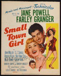 6b550 SMALL TOWN GIRL WC '53 Jane Powell, Farley Granger, super sexy Ann Miller's legs!