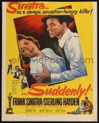 6b575 SUDDENLY WC '54 would-be savage sensation-hungry Presidential assassin Frank Sinatra!