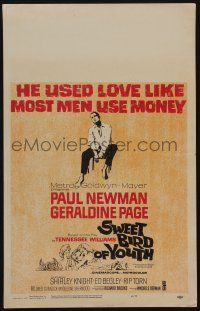 6b580 SWEET BIRD OF YOUTH WC '62 Paul Newman, Geraldine Page, from Tennessee Williams' play!