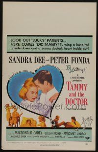6b588 TAMMY & THE DOCTOR WC '63 nurse Sandra Dee turns a hospital upside down & loves Peter Fonda!