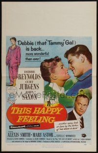 6b602 THIS HAPPY FEELING WC '58 Debbie Reynolds is more wonderful than ever, John Saxon, Jurgens