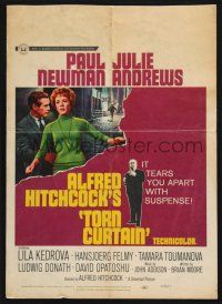 6b611 TORN CURTAIN WC '66 Paul Newman, Julie Andrews, Alfred Hitchcock tears you apart w/suspense!