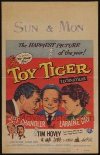 6b613 TOY TIGER WC '56 Jeff Chandler, Laraine Day, Tim Hovey has the world by the heart!