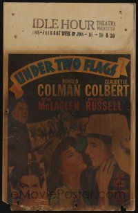 6b625 UNDER TWO FLAGS WC '36 c/u of Legionnaire Ronald Colman & pretty Claudette Colbert!