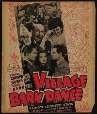 6b634 VILLAGE BARN DANCE WC '40 radio's brightest stars, Vera Vague, The Kidoodlers, Don Wilson!