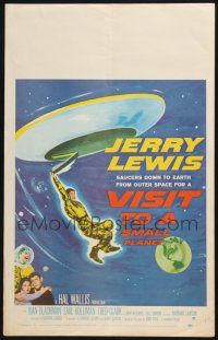 6b636 VISIT TO A SMALL PLANET WC '60 wacky alien Jerry Lewis saucers down to Earth from space!