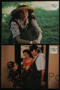 6b695 GREEN CARD 8 French LCs '90 immigrant Gerard Depardieu & Andie MacDowell, Peter Wier!