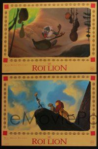 6b687 LION KING 11 French LCs '94 classic Disney cartoon set in Africa, great images!