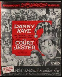 6b029 COURT JESTER pressbook '55 wacky Danny Kaye, Basil Rathbone, comedy classic!