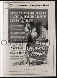 6b033 DIPLOMATIC COURIER pressbook '52 Patricia Neal & Tyrone Power could blow up half the Earth!