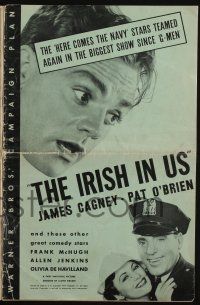 6b047 IRISH IN US pressbook '36 boxer James Cagney, Pat O'Brien & pretty Olivia de Havilland!