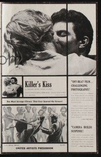 6b051 KILLER'S KISS pressbook '55 early Stanley Kubrick noir set in New York's Clip Joint Jungle!