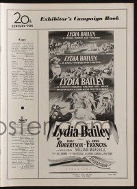 6b057 LYDIA BAILEY pressbook '52 Dale Robertson & Anne Francis dance to the beat of voodoo drums!