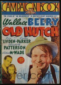 6b069 OLD HUTCH pressbook '36 great images of lazy Wallace Beery, who has found $100,000!