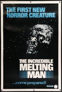 6c439 INCREDIBLE MELTING MAN 40x60 '77 AIP gruesome image of the first new horror creature!