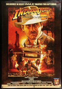 6c106 RAIDERS OF THE LOST ARK IMAX DS bus stop R12 great art of adventurer Harrison Ford by Raats!