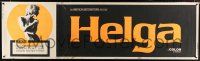 6c134 HELGA paper banner '68 Erich F. Bender German sexploitation classic, AIP!