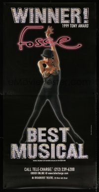 6c122 FOSSE 42x86 stage poster '98 Nobody moves Broadway like Bob Fosse, great sexy image!