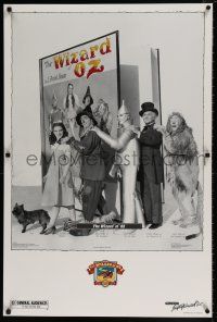 6c173 WIZARD OF OZ video 25x38 standee R89 Victor Fleming, Judy Garland all-time classic!