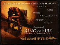 6c089 RING OF FIRE TV subway poster '05 the Emile Griffith Story, image of naked guy on chair!