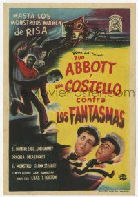 6d431 ABBOTT & COSTELLO MEET FRANKENSTEIN Spanish herald '50 Wolfman & Dracula after Bud & Lou!