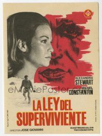 6d577 LAW OF SURVIVAL Spanish herald '67 La loi du survivant, Alexandra Stewart, Michel Constantin