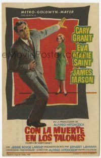 6d618 NORTH BY NORTHWEST Spanish herald '59 Alfred Hitchcock classic, Cary Grant, Eva Marie Saint!