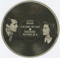 6d636 PENNY SERENADE die-cut Spanish herald '43 Cary Grant, Irene Dunne, different record design!