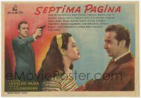 6d671 SEVENTH PAGE Spanish herald '50 Ladislao Vajda's Septima Pagina, crime & romance image!