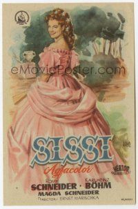 6d680 SISSI Spanish herald '56 great different Jano art of pretty 17 year-old Romy Schneider!