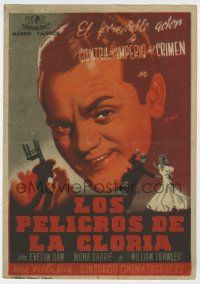6d684 SOMETHING TO SING ABOUT Spanish herald '42 great different art of James Cagney by Ramon!