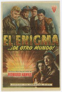 6d713 THING Spanish herald '51 Howard Hawks classic horror, cool different image of top cast!