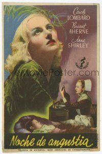 6d729 VIGIL IN THE NIGHT Spanish herald '40 different close image of beautiful Carole Lombard!