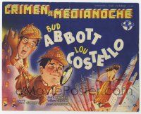 6d740 WHO DONE IT Spanish herald '42 different art of detectives Bud Abbott & Lou Costello in city!