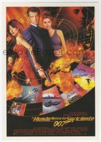 6d744 WORLD IS NOT ENOUGH Spanish herald '99 Brosnan as James Bond, Denise Richards, Sophie Marceau