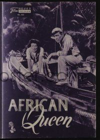 6d310 AFRICAN QUEEN Austrian program '57 different images of Humphrey Bogart & Katharine Hepburn!