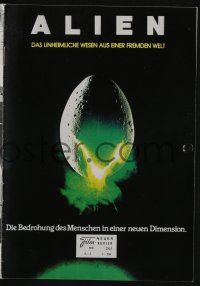 6d311 ALIEN Austrian program '79 Ridley Scott sci-fi monster classic, different images!
