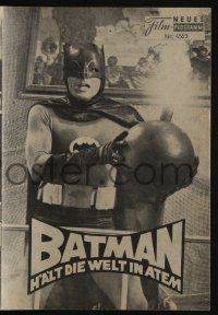 6d317 BATMAN Austrian program '67 DC Comics, different images of Adam West & Burt Ward w/villains!
