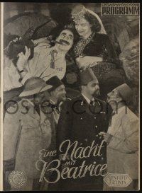 6d384 NIGHT IN CASABLANCA Austrian program '49 Marx Brothers, Groucho, Chico & Harpo, different!