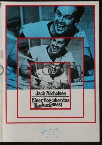 6d389 ONE FLEW OVER THE CUCKOO'S NEST Austrian program '76 Jack Nicholson classic, different!