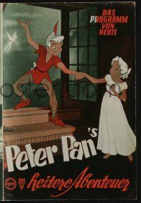 6d392 PETER PAN Austrian program '54 Walt Disney cartoon fantasy classic, different images!