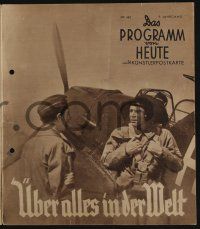 6d004 ABOVE ALL IN THE WORLD Von Heute German program '41 Karl Ritter World War II conditional movie