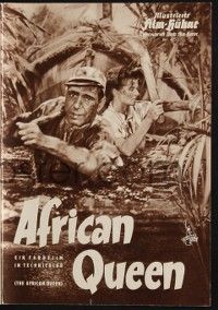 6d009 AFRICAN QUEEN German program '58 different images of Humphrey Bogart & Katharine Hepburn!