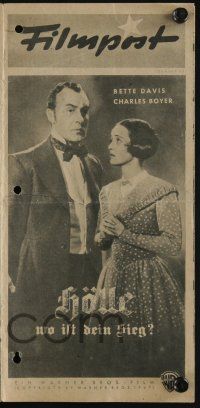 6d011 ALL THIS & HEAVEN TOO German program '47 different images of Bette Davis & Charles Boyer!